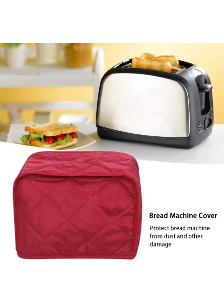 Nofaner Dust Cover 2-Slices Kitchen Household Appliances Bread Machine Protector Cover Universal Size for Most Standard Toasters Dustproof Cover Women GiftRed - FEHBUY9M