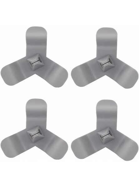 QOXEZY 4 Pcs Grey Cord Organizer for Appliances Rotatable Tidy Wrap Cord Holder Adhesive Cord Wrapper Cable Clips for Toaster Stand Mixer Air Fryer Blender - TIFZEP8V