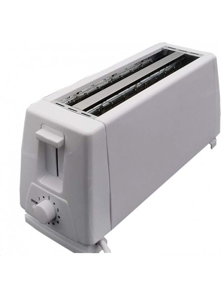 Toaster 4 Slice 1150W Bread Toasters Plastic Material Toaster Dualit 38x13x16.5CM with Baking and Heating Function Temperature Control of 6 Gears,White - CVAO8YUQ