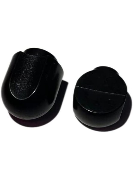 Set of 2 Black Replacement Part Plastic Lock Lever Knob and Speed Control Knob for KitchenAid Stand Mixer - OXMIIAVB