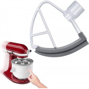 dadsa Edge Beater for Kitchen-aid 4.5-5 Quart Stand Mixer,Beater Paddle with Silicone Edges Scraper | ible Silicone Edges Bowl Scraper - USOD8DXH