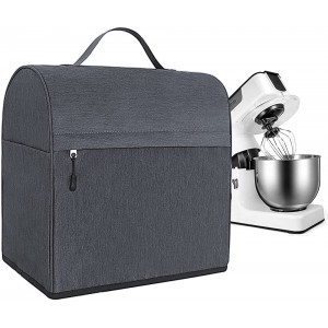 Stand Mixer Cover with Pockets Compatible with Dust Cover for KitchenAid Stand Mixer Fits for 4.5-5 Quart 14 x 9.5 x 14 inch Gray - VYWNYQ8T