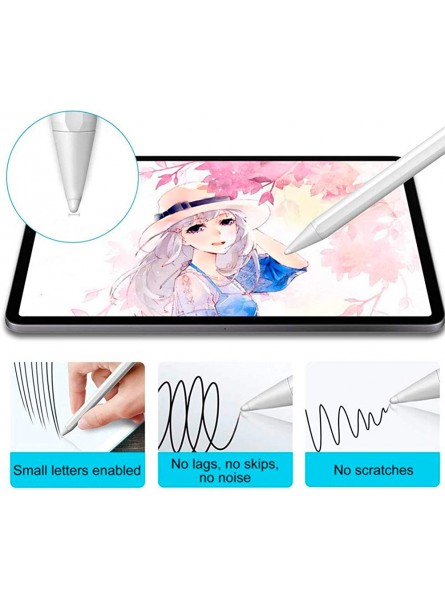 Capacitance Pen Capacitive Stylus,Capacitance Pen Stylus Anti‑Mistouch Screen Touch Pens Fit For IPad 2018‑2020 With Replacement Tips White - KRQIANQB