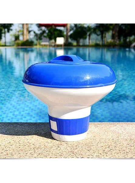 Soapow Chlorine Bromine Tablets Floating Dispenser Floater SPA Hot Tub Swimming Pool - XATJ5B7M