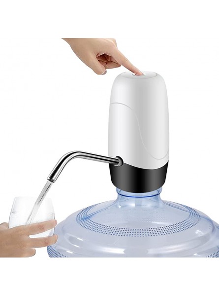 syeytx USB Rechargeable Electric Water Pump Bottled Water Pressure device automatic water dispenserWhite - PVQQAHU3