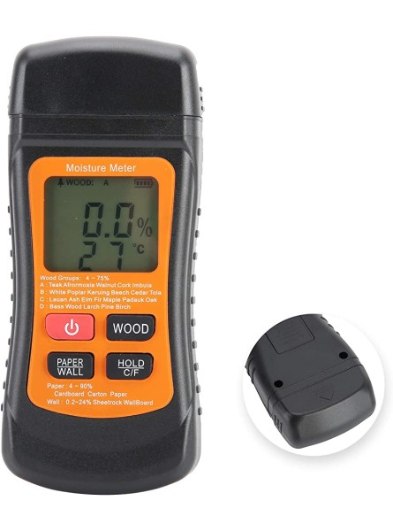 Wxlxj Wood Moisture Meter,Wood Humidity Tester,2in 1 Dual Pins Digital Wood Moisture Meter Humidity Tester Timber Damp Detector - MMJU0DYJ