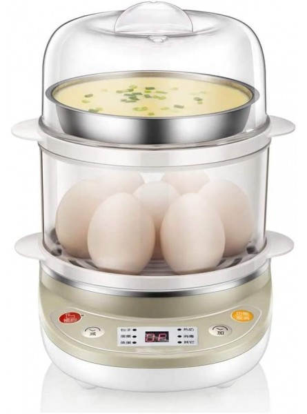 Electric Egg Boiler Mini Double Layer 14 Eggs Steamer Egg Corn Milk Steamed Cooker Kitchen Appliances 350W - UIXU1FDK