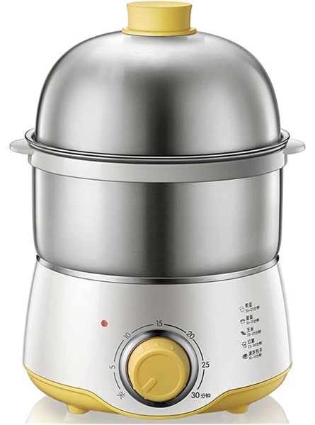 Electric Egg Cooker Rapid Egg Boiler with Auto Shut Off for Soft Medium Hard Boiled Poached Steamed Eggs Vegetables and Dumplings Stainless - ISWX0A5Y