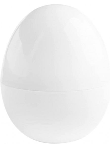 Meogromp Microwave Egg Boiler for 4 Eggs Poachers Boiled Egg Cooker Microwave only 8 Minutes for Hard Soft Boiled Egg Cooker Steamer Rapid Egg Cooking Appliances Dishwasher Safe White - RBVBMYPI