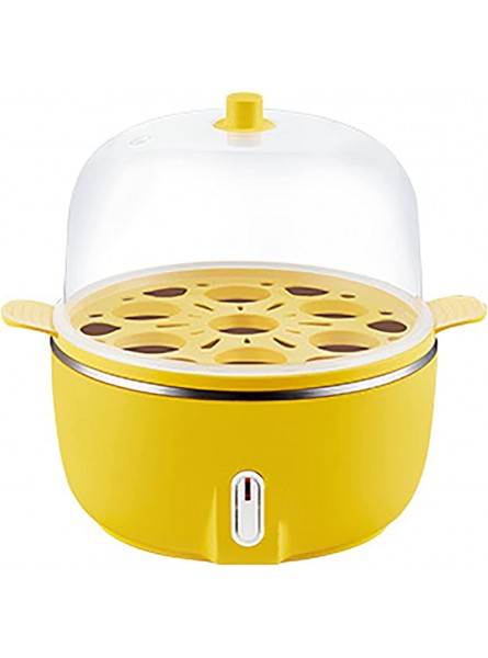 Rapid Egg Cooker 14 Capacity Double Boiler Easy Peel Hard Medium And Soft Boiled Eggs Single Or Dual Use For Boiled Poached Scrambled Or Fried Eggs With Auto Off Yellow - NFXT9NBM