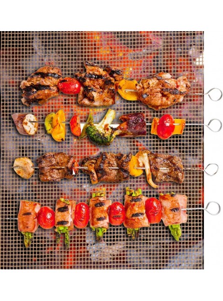 Chanmee Barbecue Sheet Liner Grill Sheet 30x40cm Kitchen Grilled Work for Home Steak Electric Grills Shrimp Fish Meat - QEXEANQ9