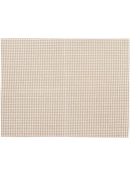 Delaman Non-Stick Barbecue Net Mat 30x40cm Brown Non‑Stick Grill Mat Reusable Barbecue Sheet Liner Kitchen Accessories for Grilled Work - QPSB5JGE