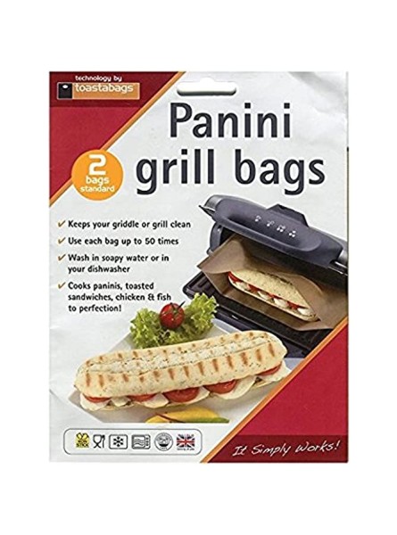 Toastabags Panini Grill 2 Bags Per Pack Multi-Colour, - JVHH187P
