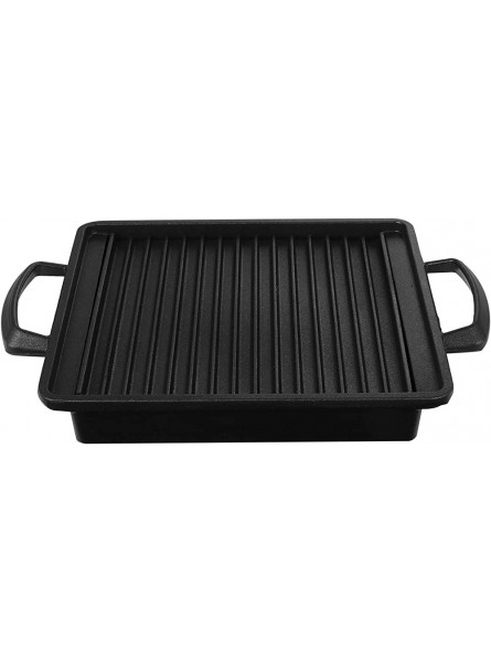 UPKOCH 1pc Binaural Barbecue Tray Commercial Non- Stick Grill Pan Grilled Fish Pan - ARCJV4EM