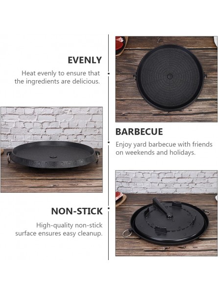 UPKOCH Barbecue Non- Stick BBQ Grill Plate Roasting Barbecue Grill Accessories Pan - GLZRB98O