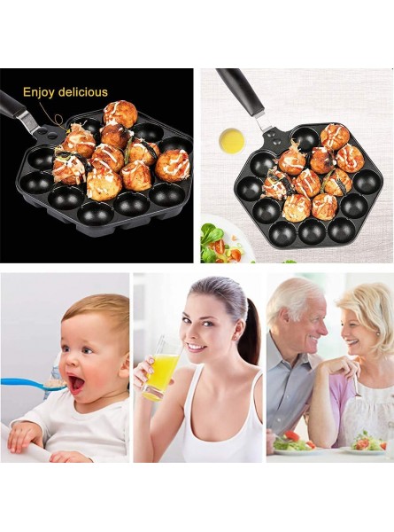 XD Designs Long Handle Octopus Grill Plate Anti-Stick Coating 18-Hole Grill Plate Anti-Slip And Anti-Scald Excellent Compatibility With A Variety Of Heating Methods - NIJKQA5H
