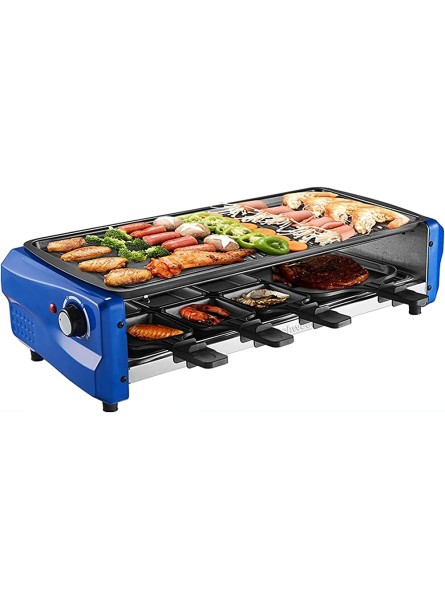 Linjolly Double Tier Electric Barbecue Grill,Portable Knob Removable Kebab Machine 1800 W,Grilling Pan Roasting Net Hand Dish - NJFXYDVJ