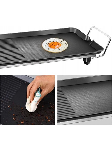 Linjolly Multifunction Electric Grills Easy to Clean Aluminum Alloy Two Zone Grill Pan with Five Speed Adjustment,1360 W - AQAY0FXN