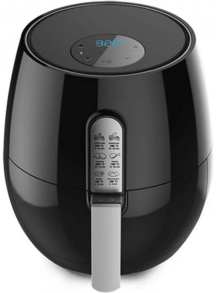 LYYAN Air Fryer Household Oil-free Electric Fryer Wide Temperature Control Smart Touch Screen French Fries Machine Black - ZMEQSHY7