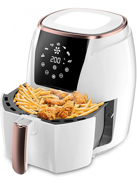 LYYAN Air Fryer,Electric Air Fryer 5.5L Hot Air Fryer With Touch Screen 1400W Oil-free Non-stick Pan Suitable for Frying Grilling Baking - EMOY4TIB