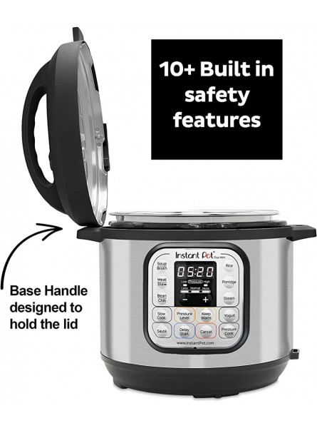 Instant Pot Duo 80 Electric Pressure Cooker. 7-in-1 Smart Cooker: Pressure Cooker Slow Cooker Rice Cooker Sauté Pan Yoghurt Maker Steamer and Food Warmer 8L - GQPNIPX7