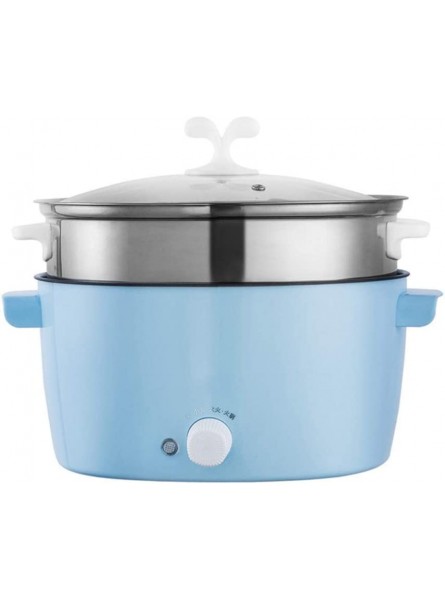 Multifunction Electric Cooking Pot Electric Cooker Mini Cooking Machine Non-stick Inner Egg Steamer Soup Heater Pot Frying Pan With steamer,Pot - QQPD7HB8