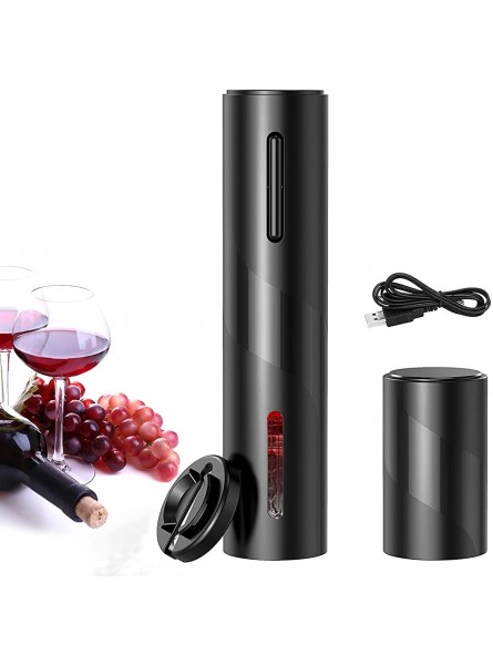 4 in 1 Electric Wine Opener Chargeable Automatic Wine Bottle Cordless Corkscrew Set with USB Charging Cable Wine Foil Cutter - SANOKPKA