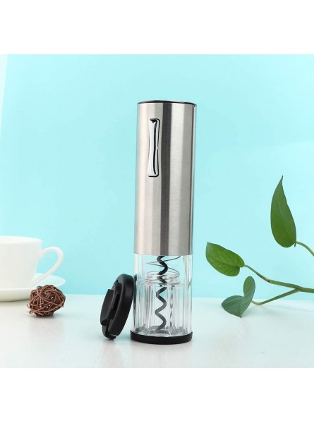Electric Wine Opener Wine Bottle Opener Electric Bottle Opener Stylish Durable USB Rechargeable Full Automatic Silver LED Blue Light for Bar - PORJNYBH