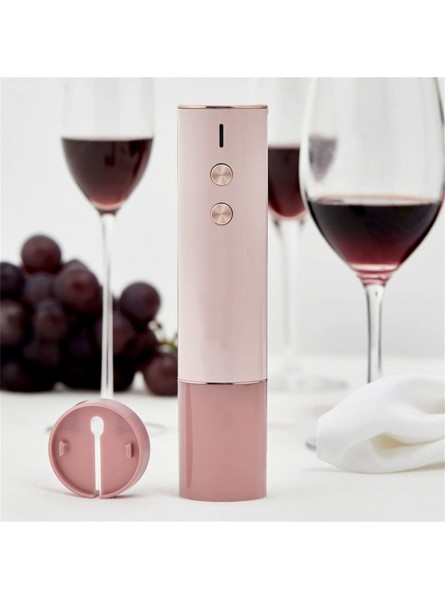 SOLE HOME Safe Electric Wine Opener USB Rechargeable One-Touch Automatic Corkscrew for Home Use Uncorks 60 Bottles on Single Charge- Pink - IIRK6KTY