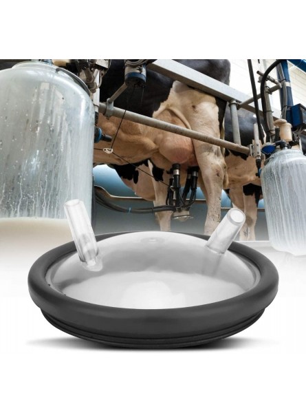 Plastic Transparent Milk Bucket Lid and Gasket for Milking Machine Two Open Lid - YIKQ98QD