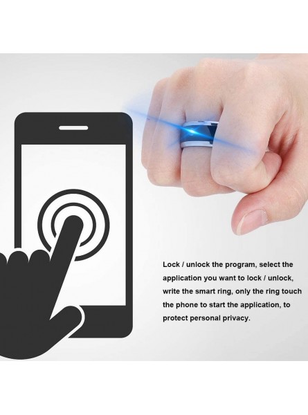 SALUTUY Magic Smart Ring Lightweight Wearable Ring for Mobile Phonesize13 - UEXD5JT2