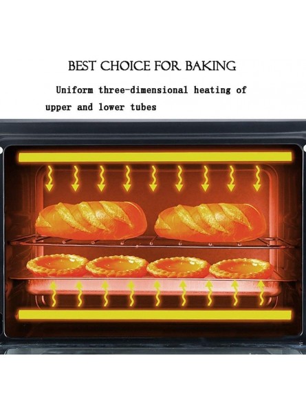 1200W Multifunctional Mini Baking Automatic Desktop Electric Oven， Stainless Steel And Transparent Glass Door， Fast And Even Baking， Easy To Clean Useful - RSXB8R4M