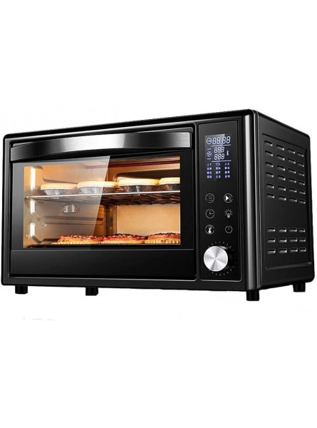 Intelligent 32L Electric Oven with Independent Temperature Control 0-230°C and 0-60min Timing 360° Rotating Roasting 1500W Double-Layer Multi-Function Computer-Style Rotating Fork Sm Aesthetic and pr - NUPSJEKU