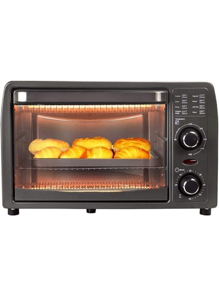 Multifunction Toaster Oven,13L Mini Baking Oven With Timer Bake Broil Settings Includes Baking Pan Rack And Gloves Stainless Steel Black Useful,delicious - GIEM0QO2