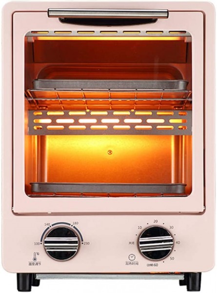 Oven STBD-Mini Electric Small Countertop Automatic Three Tube Heating And 1100w Power 12l Capacity White Pink - PDKNVGS9