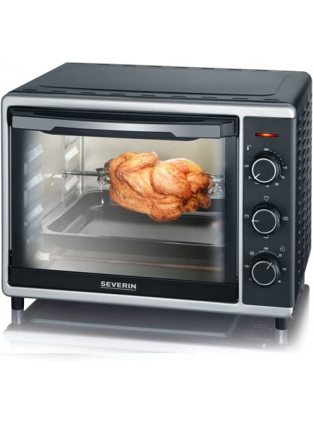 Severin Mini electric oven with hot air and grill functions with 1600 W of power 2056 black - KFLQQIHX