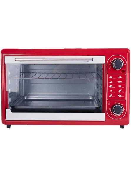SUWEN 48 liter convection oven electric oven table 1600W 10 function settings constant temperature up to 230°C red - GAOLXKIB