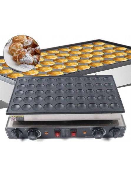 50pcs 1.7kW Mini Dutch Pancake Maker Nonstick Gas Iron Pan Baker Machine Black 21.0x12.0x8.0 Suitable for Baking Crepes Muffins and Dutch Pancakes - HHKCTG6N