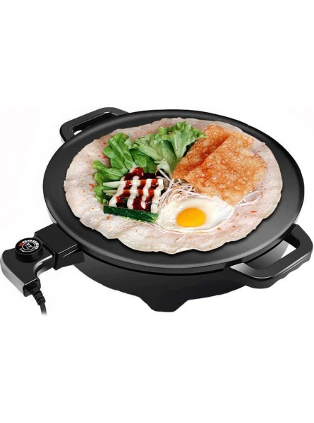 MNSSRN Flat-Bottomed Electric Baking Pan Multi-Function Household Electric Pancake Crepe Maker Non-Stick Electric Baking Pan with Flat-Bottomed Barbecue - BYDXI4R9