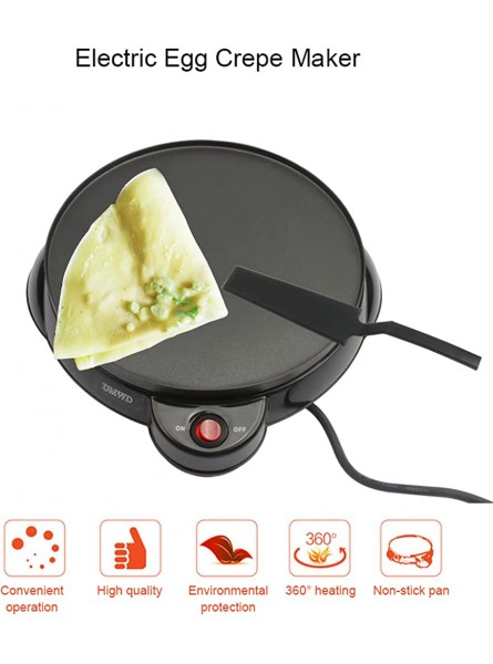 SHUONING Electric Pancake Maker 23 CM Crepe And Pancake Maker with Non Stick Hot Plate 650W Electric Household Omelette Crepe Machine One-Button Operation - GWTLTBEE