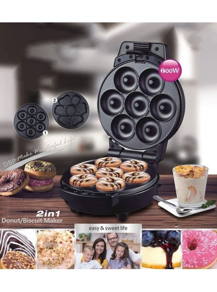 KELITINAus Mini Donut Maker,Electric Appliance Hine to Mold Little Doughnuts Using Batter,Mix-Bake Chocolate Glazed and More Flavors - ERTWMGHJ