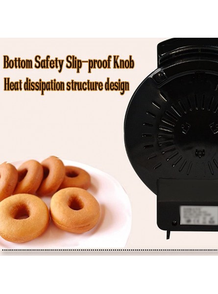 Mini Home Donut Electric Baking Pan Cake Kitchen Baking Double-Sided Heating Breakfast Tool Automatic Dessert Machine - IJSF1GTV