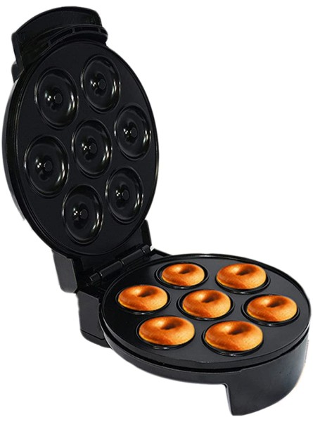Mini Home Donut Electric Baking Pan Cake Kitchen Baking Double-Sided Heating Breakfast Tool Automatic Dessert Machine - IJSF1GTV