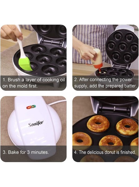 N B Mini Donuts Maker Machine Electric Doughnut Makerm Nonstick Surface Easy to Use Cleane,Energy-efficient for Bakery Mall and Restaurant - IMVUXKY4
