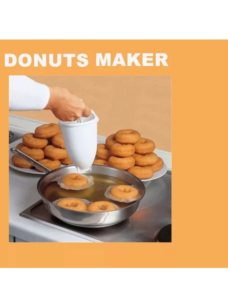 N B Portable Donuts Maker Diy Donut Mould Easy to Assemble Clean Manual Operation Non-toxic and Practical for Kid-friendly Breakfast Snacks Desserts - NHDQAB09