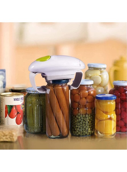 COMY Electric Jar Opener Restaurant Can Opener Smooth Edge ​Automatic Jar Opener Battery Powered Hands Free Operation ​with One-Touch Start Can Opening Tool Bottle Opener for Arthritic Hands - FFFGO55H
