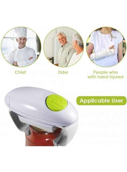 Electric Jar Opener Restaurant Can Opener Smooth Edge Automatic Jar Opener for Individuals Arthritis and Housewife Bottle Opener for Arthritic Hands - GBAA032O