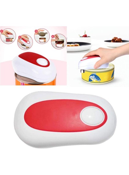 HMY Portable Electric Can Opener Restaurant Can Opener Mini Bottle Opener Smooth Edge Automatically Suitable for Kitchen Restaurant - RJWVM4SS