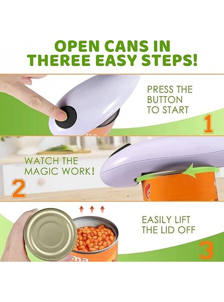 Terlna Electric can openers for kitchen,electric can opener,can opener smooth edge,safety can opener,can openers prime for seniors with arthritisColor:White - VLQXEPAJ