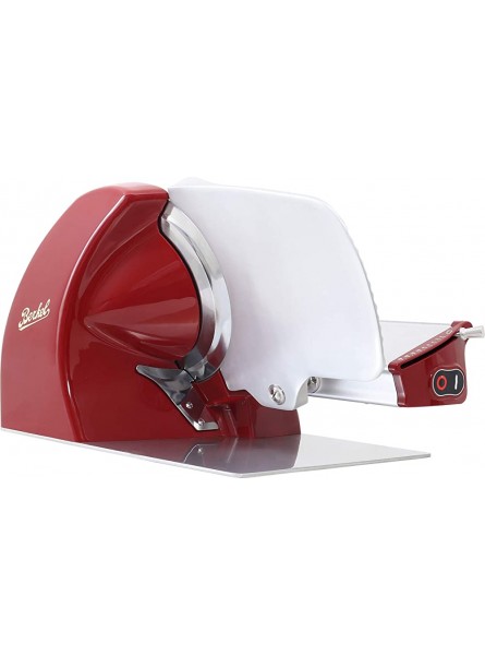 Berkel Home Line 250 Food Slicer Red 10" Blade Electric Food Slicer Slices Prosciutto Meat Cold Cuts Fish Ham Cheese Bread Fruit and Veggies Adjustable Thickness Dial - JOFJAJNH